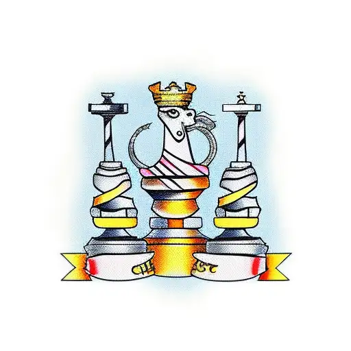 Chess Pieces Humanized And Fighting