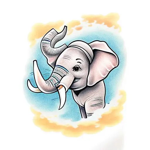 Elephant Head Holding A Telescope