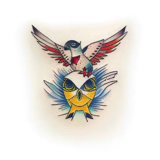 Patchwork Bird Sleeve