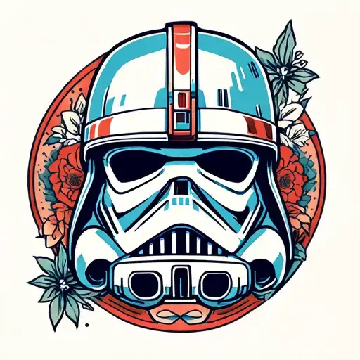Star Wars Old School Tattoo Design Inspired Design Incorporating