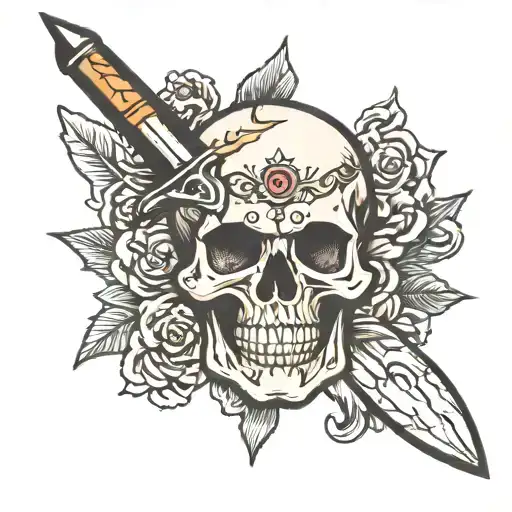 Dagger Through Skull