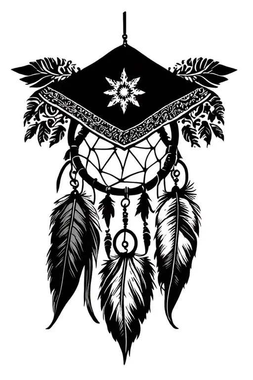 Bandana Fishing Pole Dream Catcher