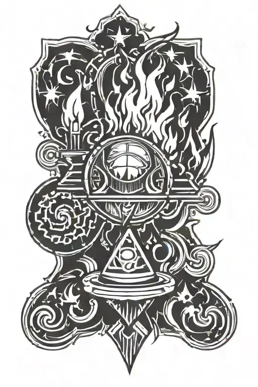 Fire Geometrical Shapes