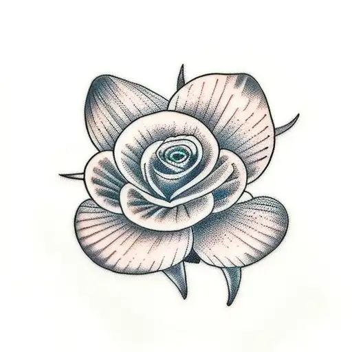 Wrap Around Ankle Tattoo With Lily Flowers