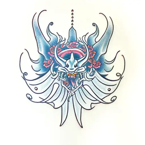 Dragon With Spider Lilies