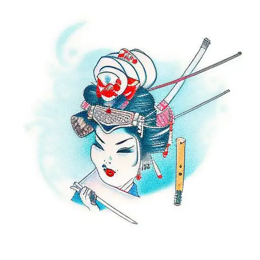 Geisha With A Katana
