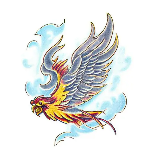Open-winged Phoenix
