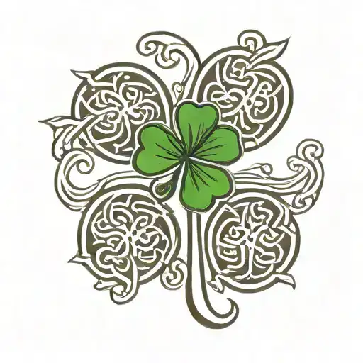 Four Leave Clover Irish Celtic