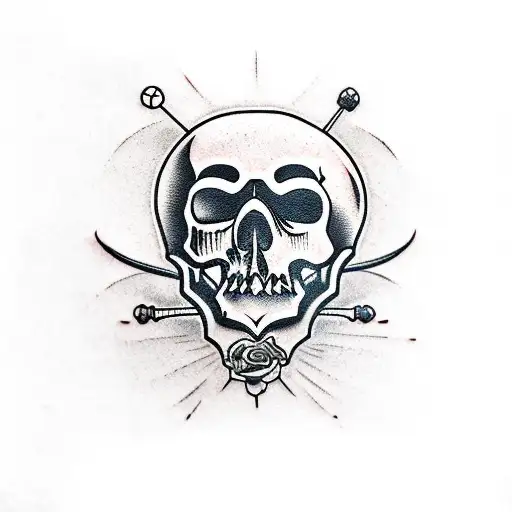Blackwork Skull