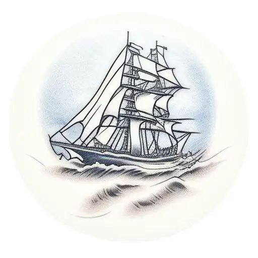 Sailing Ship On The Ocean