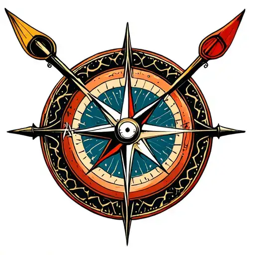 Kayak Compass Rose