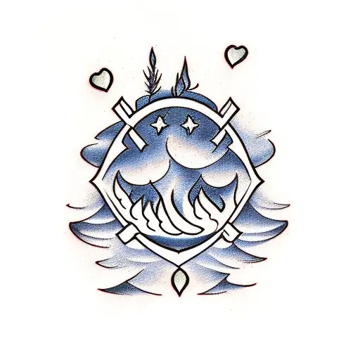 Campfire Wood And Fire