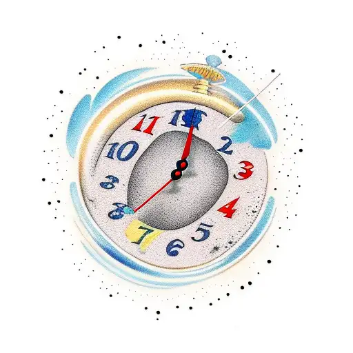 Melting Clock On A Tree In Time And Space