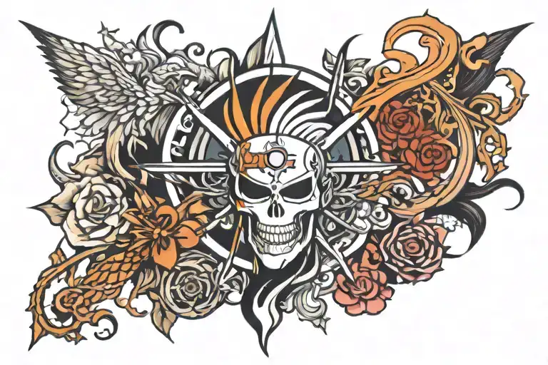 Anime Inspired Tattoo Bleach