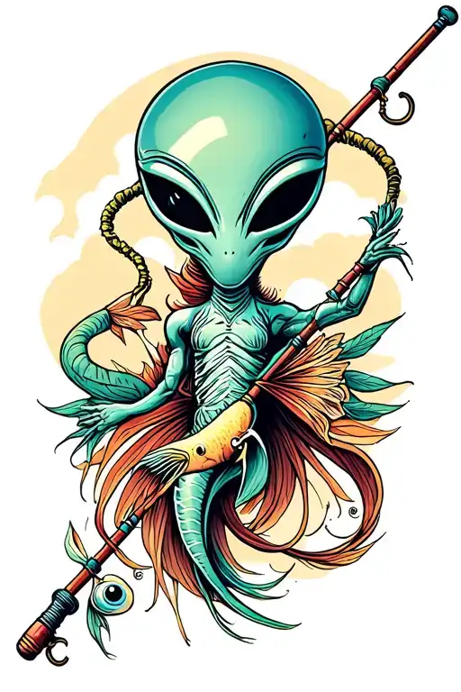 Alien Fishing Pole