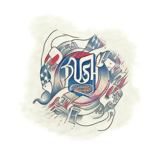 Rush Lyrics As An Abstract Design