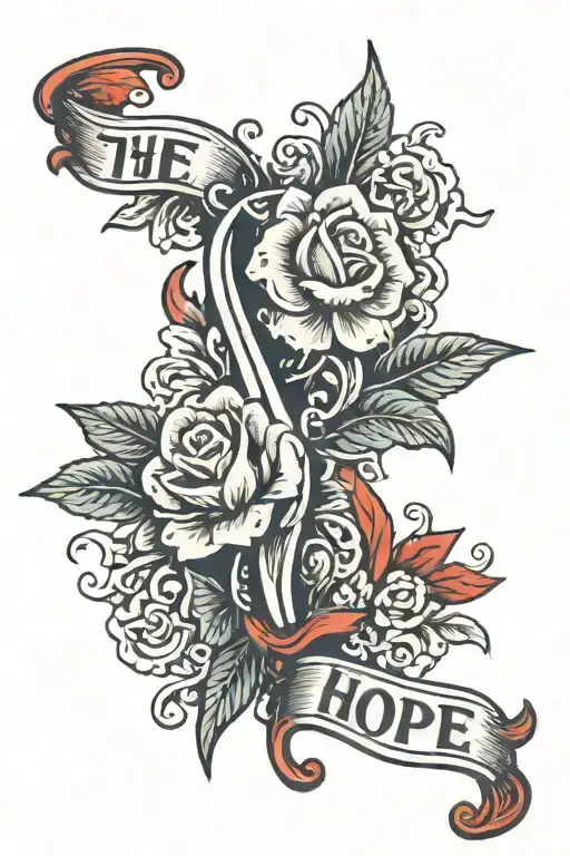 The Word Hope With Red