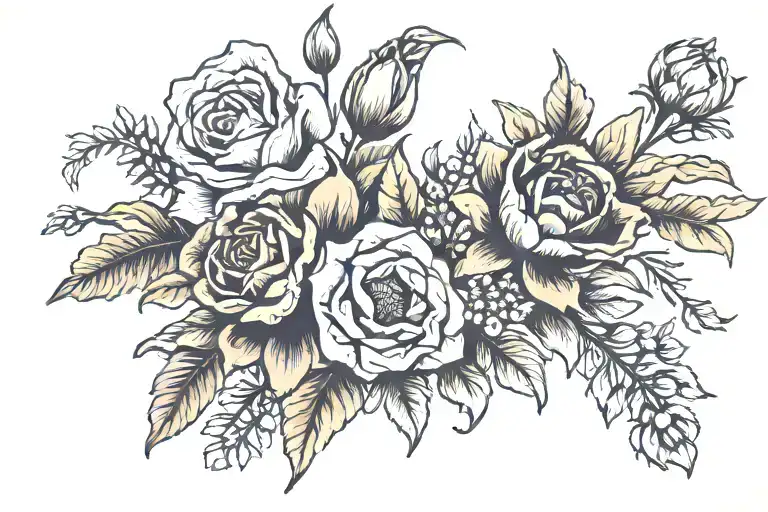 October And December Birth Flower In A Bouquet