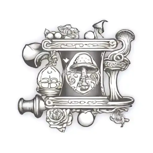 Hourglass Mushroom Banner