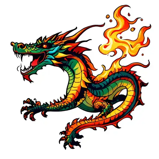 Dragon Breathing Fire