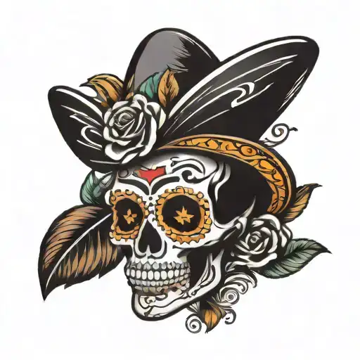 Mexican Skull Wearing
