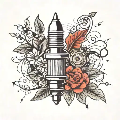 Spark Plug Surrounded Nature Inspired
