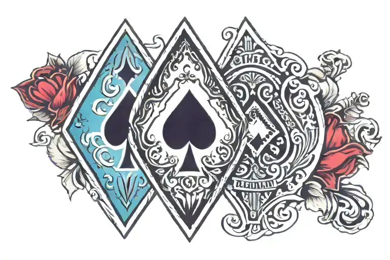 7 Of Spades 2 Of Diamonds Poker Card