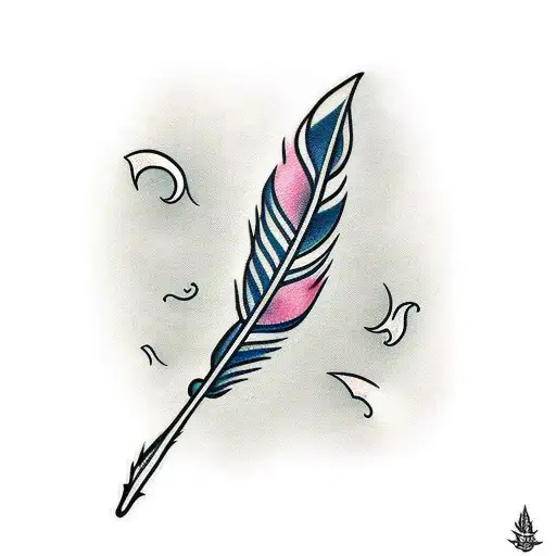 Feather Flying Gently