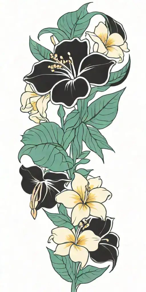 Tropical Flowers Beach