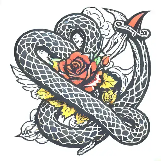 Snake And Dagger