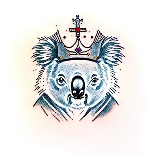 Koala With A King Crown