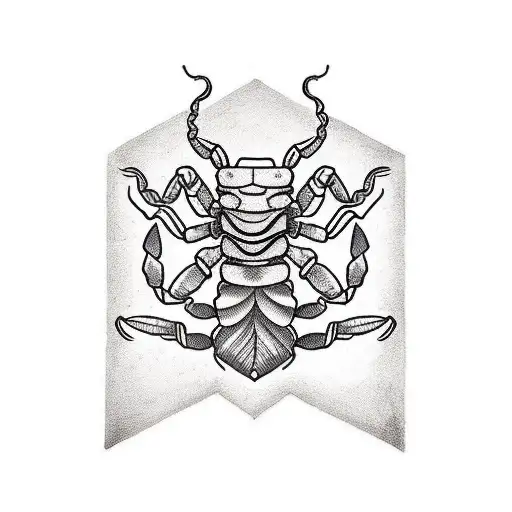 Scorpion With Alocasia