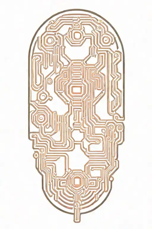 Circuit Board Pattern Forming The Shape