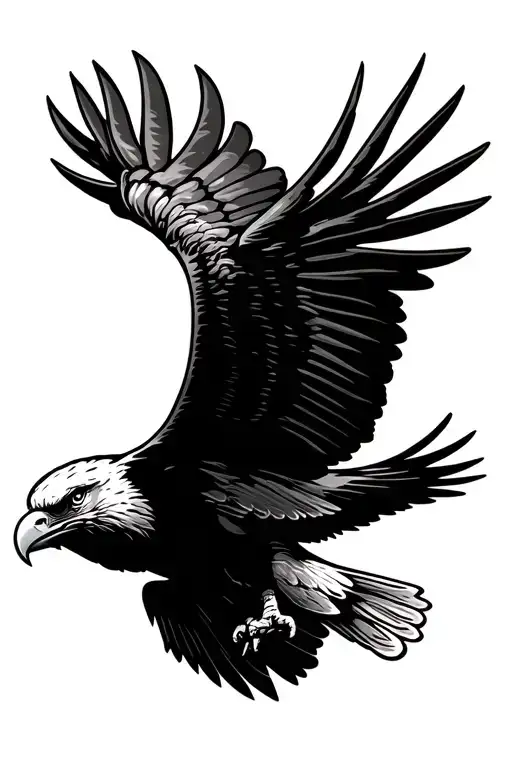 American Eagle Soaring