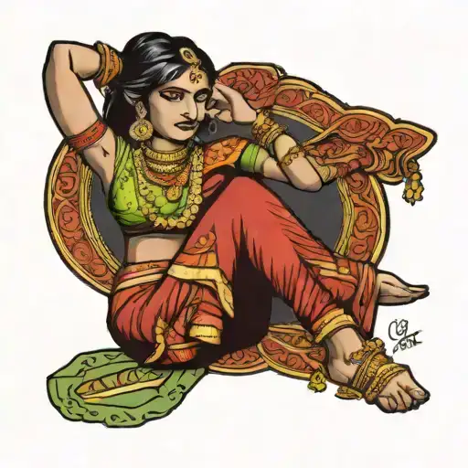 Indian Girl In Saree