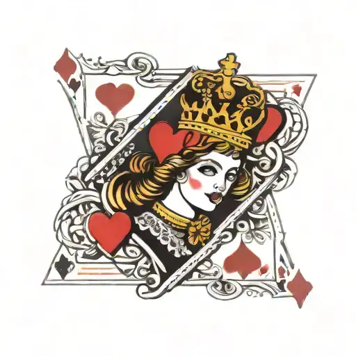 Queen Of Hearts Card