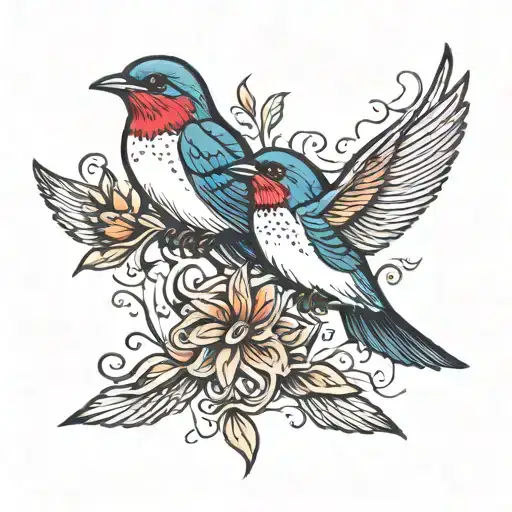 Two Swallow Bird