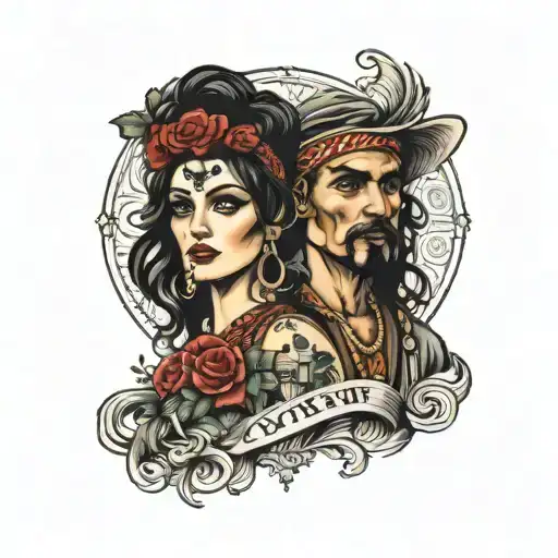 Traditional Gypsy Male And Female Style