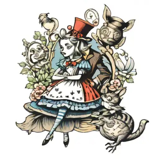 Characters From The Alice In Wonderland