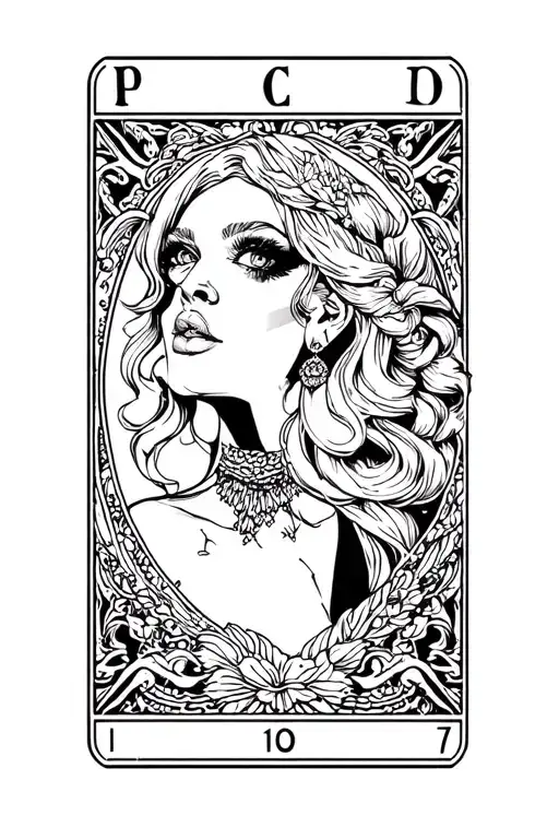 Lady Gaga Tarot Card