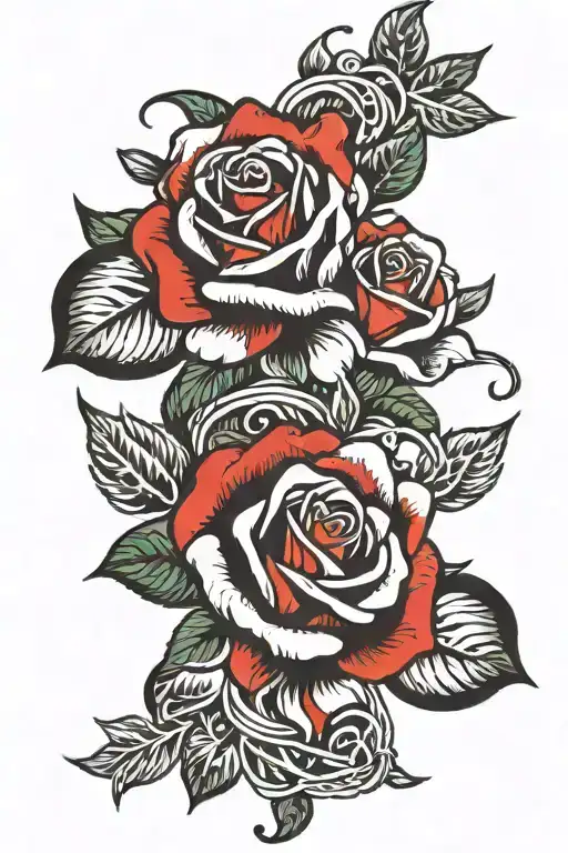 Love Roses Intertwined