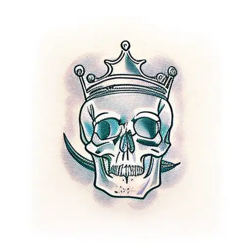 King Card But With A Skull