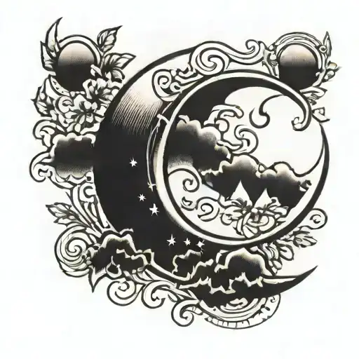 Black Crescent Moon