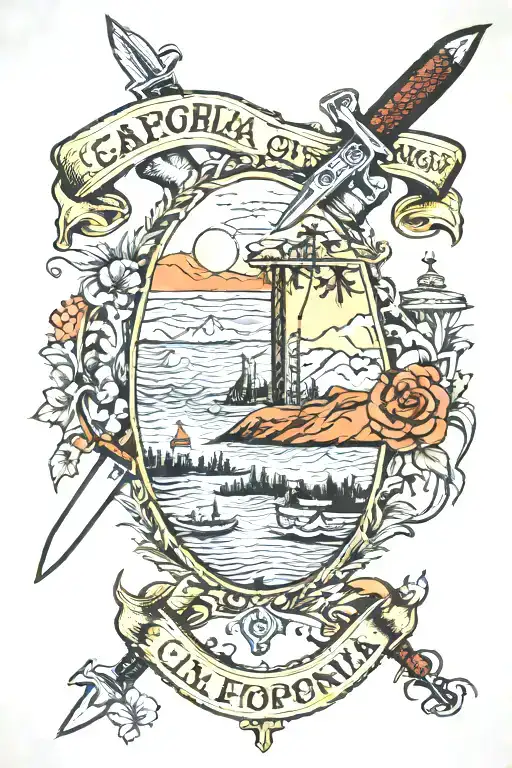 State Of California Turned Into A Switchblade Knife