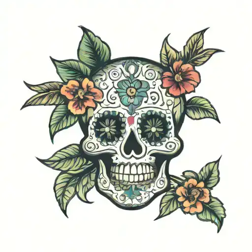 Hawaiian Sugar Skull
