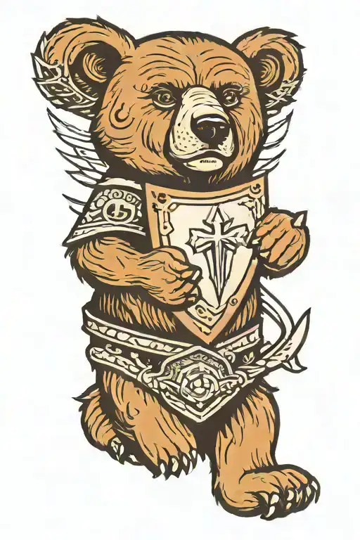 Bear With Shield