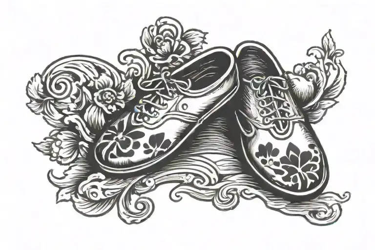 Baby Foot Print Lucky 7