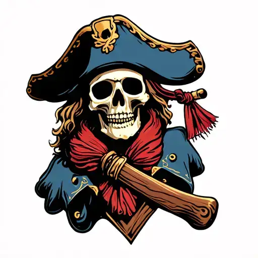 Skeleton Pirate Looking For Work