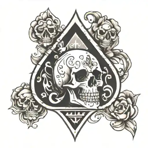 Ace Of Spades And Skull