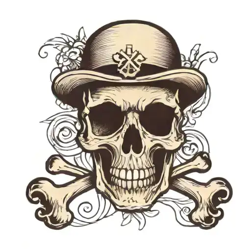 A Skull And Crossbones